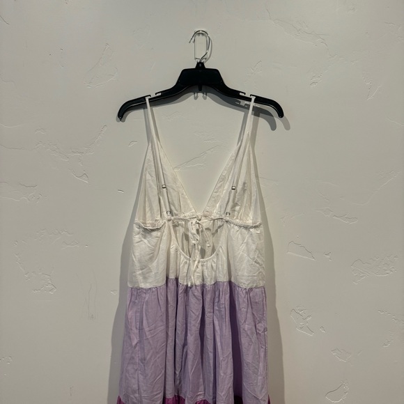 Anthropologie The Raya Colorblock Maxi Dress: Purple and White - Picture 10 of 16